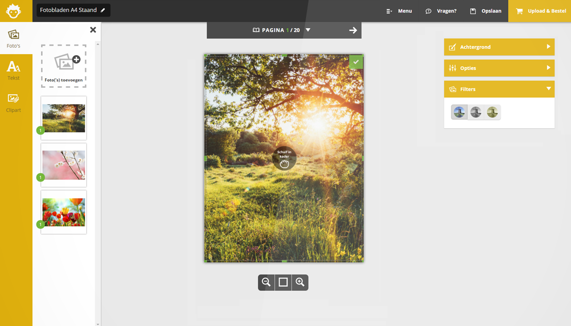Screenshot interface